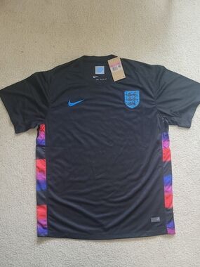 Nike England 2018/2019 Away Black Soccer Jersey Men 3XL